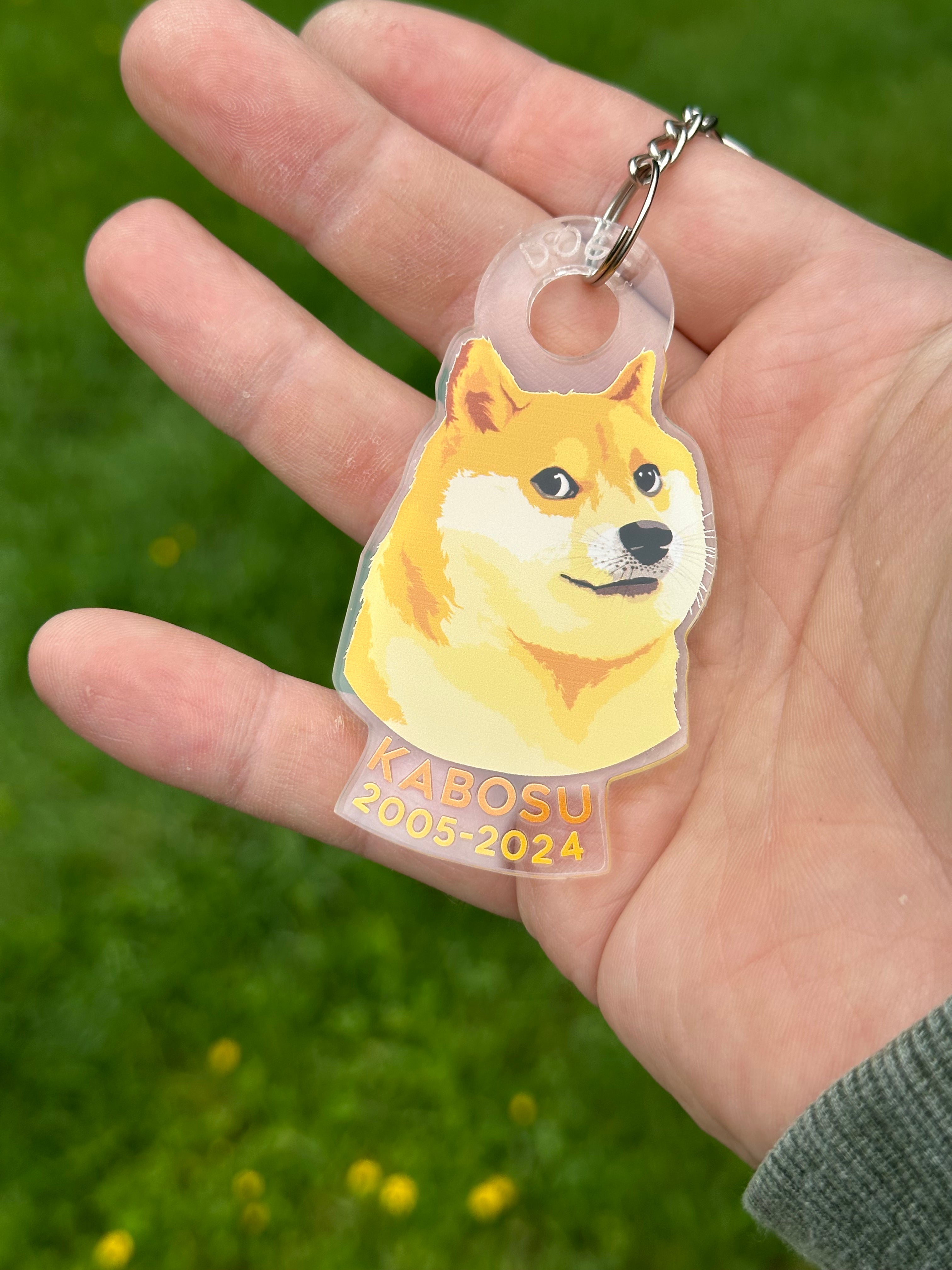 Doge memorial keychain – Alpha Channel Design