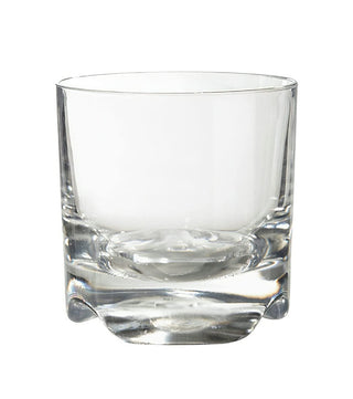 Custom Printed Break-Resistant Plastic Old Fashioned Whiskey Glasses, Clear (4) - Logo or Personalized Text