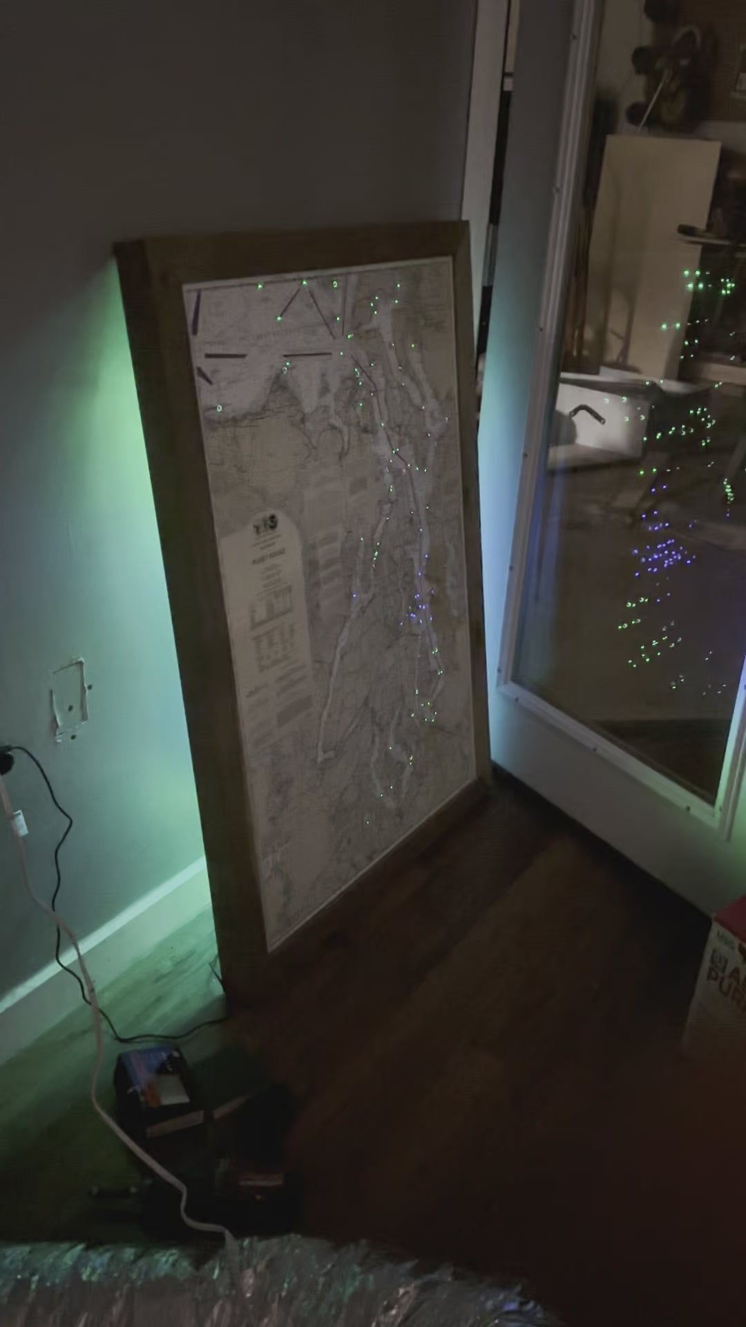 Custom Illuminated and Animated Nautical Chart Alpha Channel Design