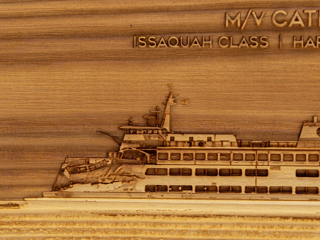 Engraved Washington State Ferry - Cathlamet "Crashlamet" -  WSF Hard Landing Champion