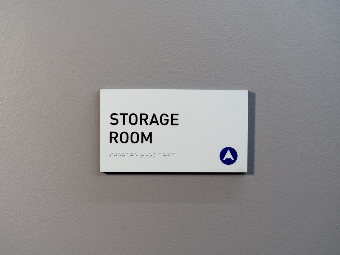 Ada Sign Lettering Custom edge painted interior sign with raised letters and ADA complian ...