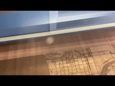 Wood Map of Vancouver, B.C. - Laser Engraved