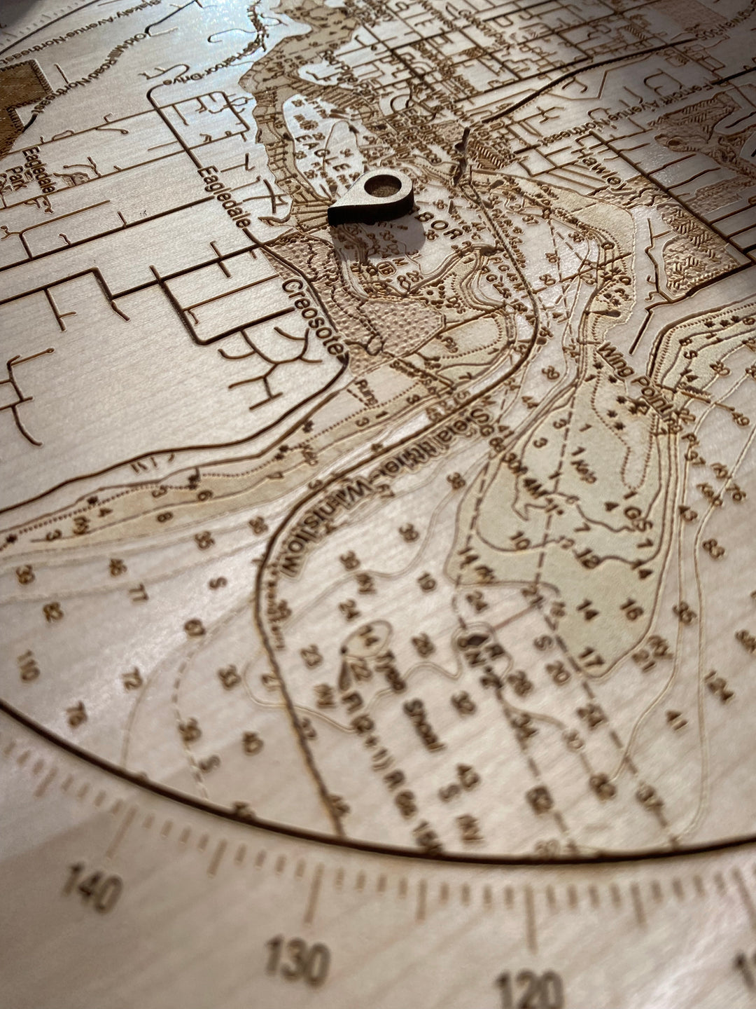 Personalized Engraved Wood Map